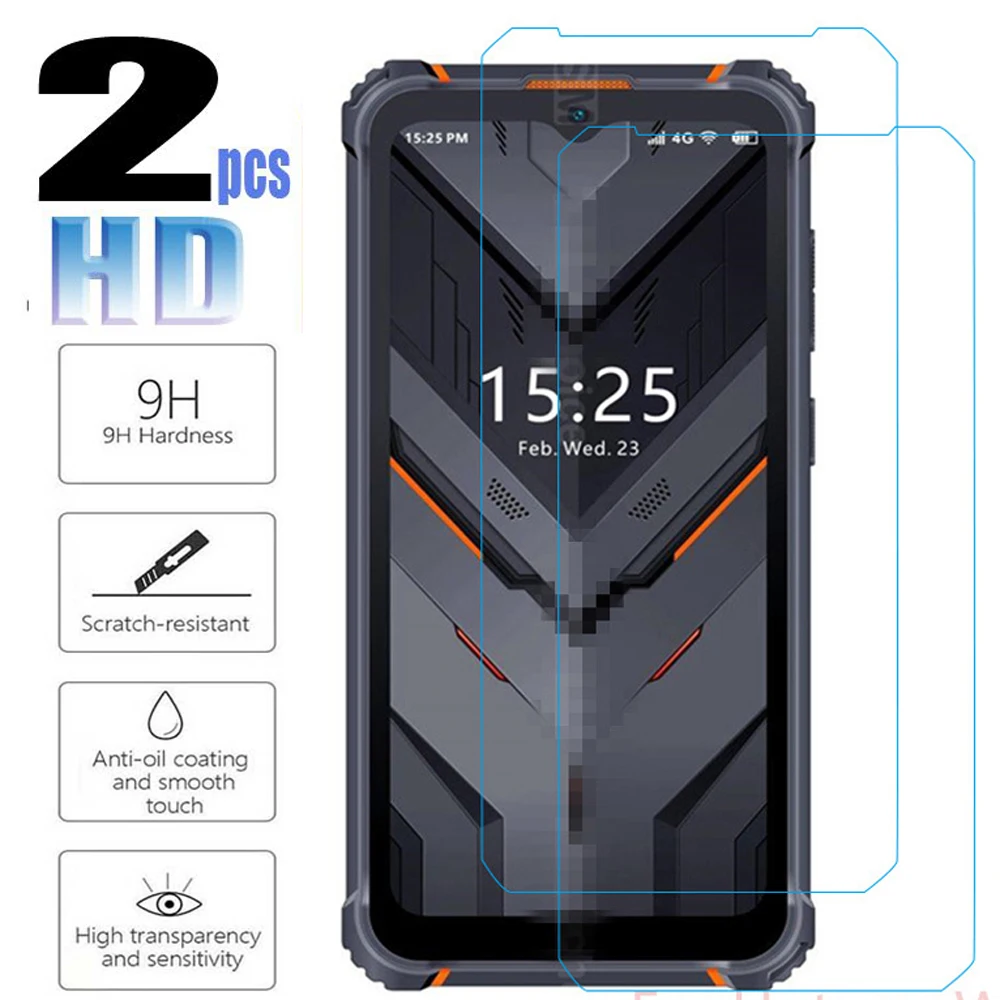 2pc Tempered Glass for HOTWAV Cyber 9 X W10 Pro 8 7 13Pro W11 T5 Pro T7 Rugged Phone Screen Protector Anti Break HD Hard Film