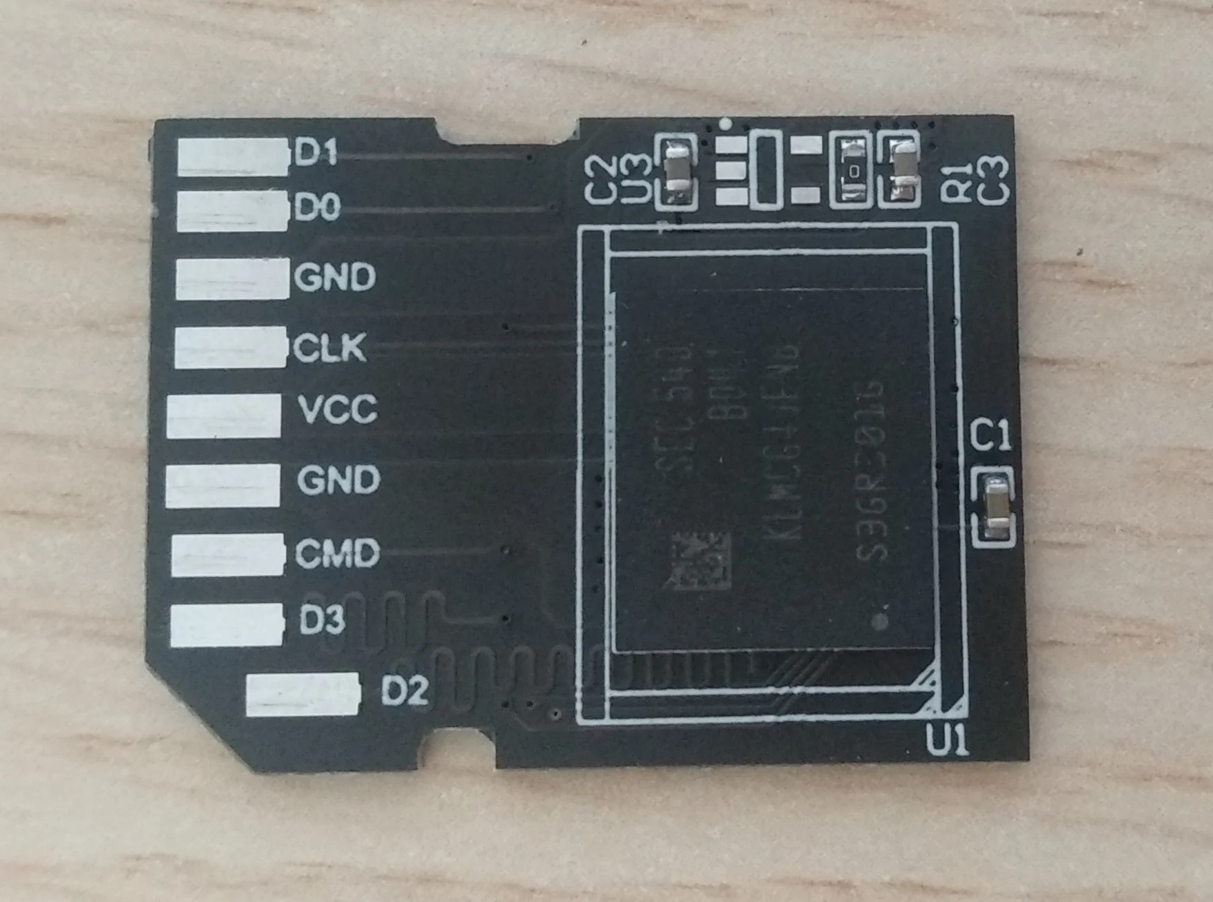 EMCP153/169 Mobile Font Adapter Board EMMC Adapter Board EMMC to SD Card Adapter Board