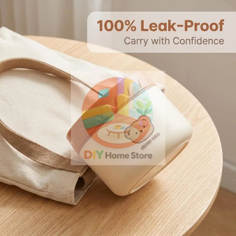 Stainless Steel Insulated Thermal Lunch Box Leak Resistant BPA Free Food Container for Students School Home