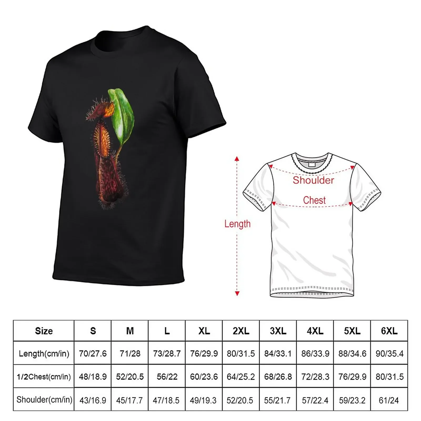 Nepenthes hamata t-shirt pianta carnivora customizeds animal prinfor boys mens champion t-shirt