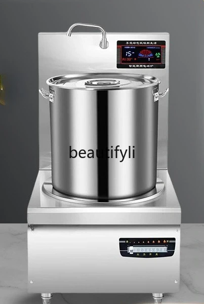 

Commercial induction cooker braised low soup stove canteen, high-power soup stove flat, low soup stove