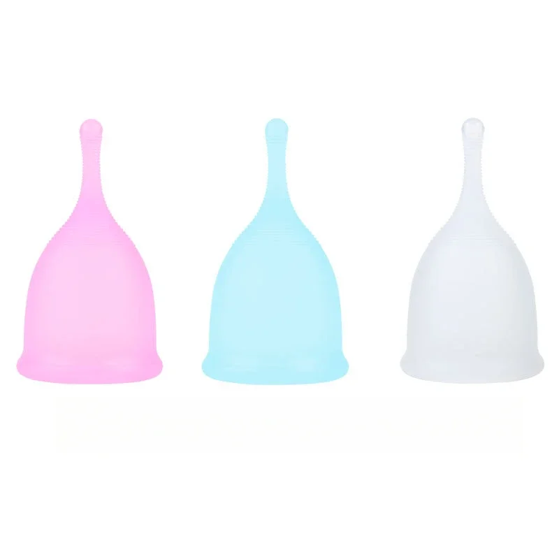 1pc Women Cup Medical Grade Medical Silicone Menstrual Cups Copa Women Period Soft Grade with Storage Case Leak-proof Reusable