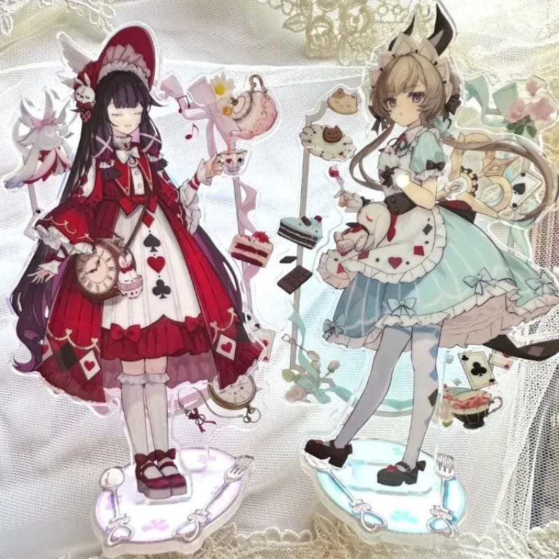 Genshin Impact Columblna Sandrone Zweifach-Acryl-Figurenständer Modellplatte Schreibtisch-DIY-Deko-Schild Ornament für Fans Geschenk