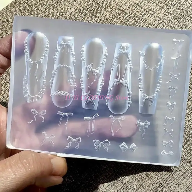 

N5KF Elastic Silicone Stamp Molds For Crafting Resin Decors And 3D Art Tools