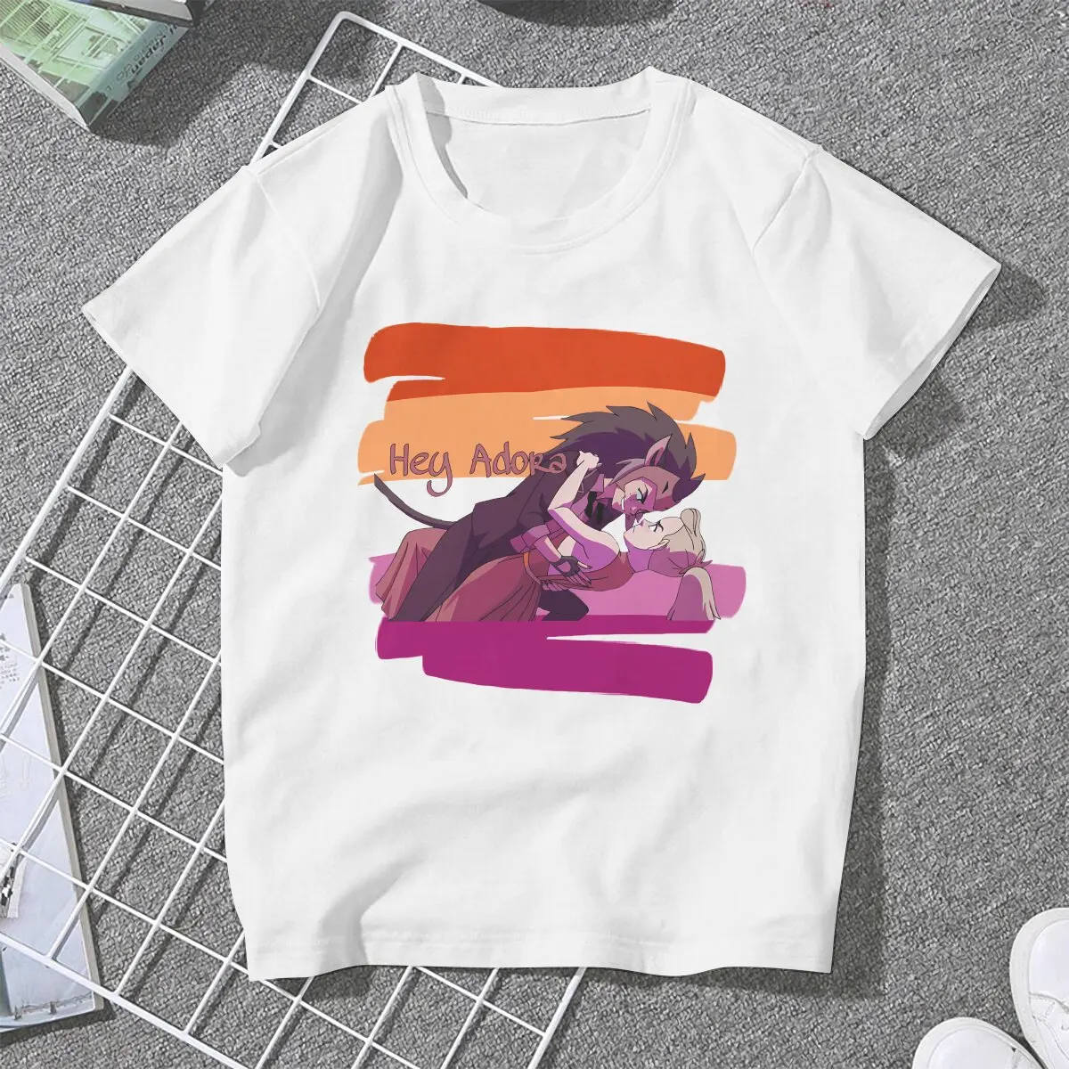 She-ra-Camiseta de princesa de poder para niñas, blusas de Hey Adora para mujer, camisetas divertidas de poliéster con gráfico Y2k, camisetas para