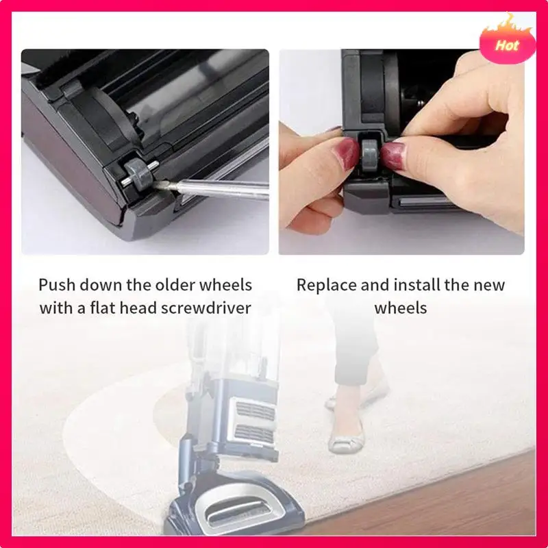 Par de ruedas de repuesto AD-6 para aspiradora Shark aptas para modelos NV350 NV351 NV355 NV356E NV500 NV501