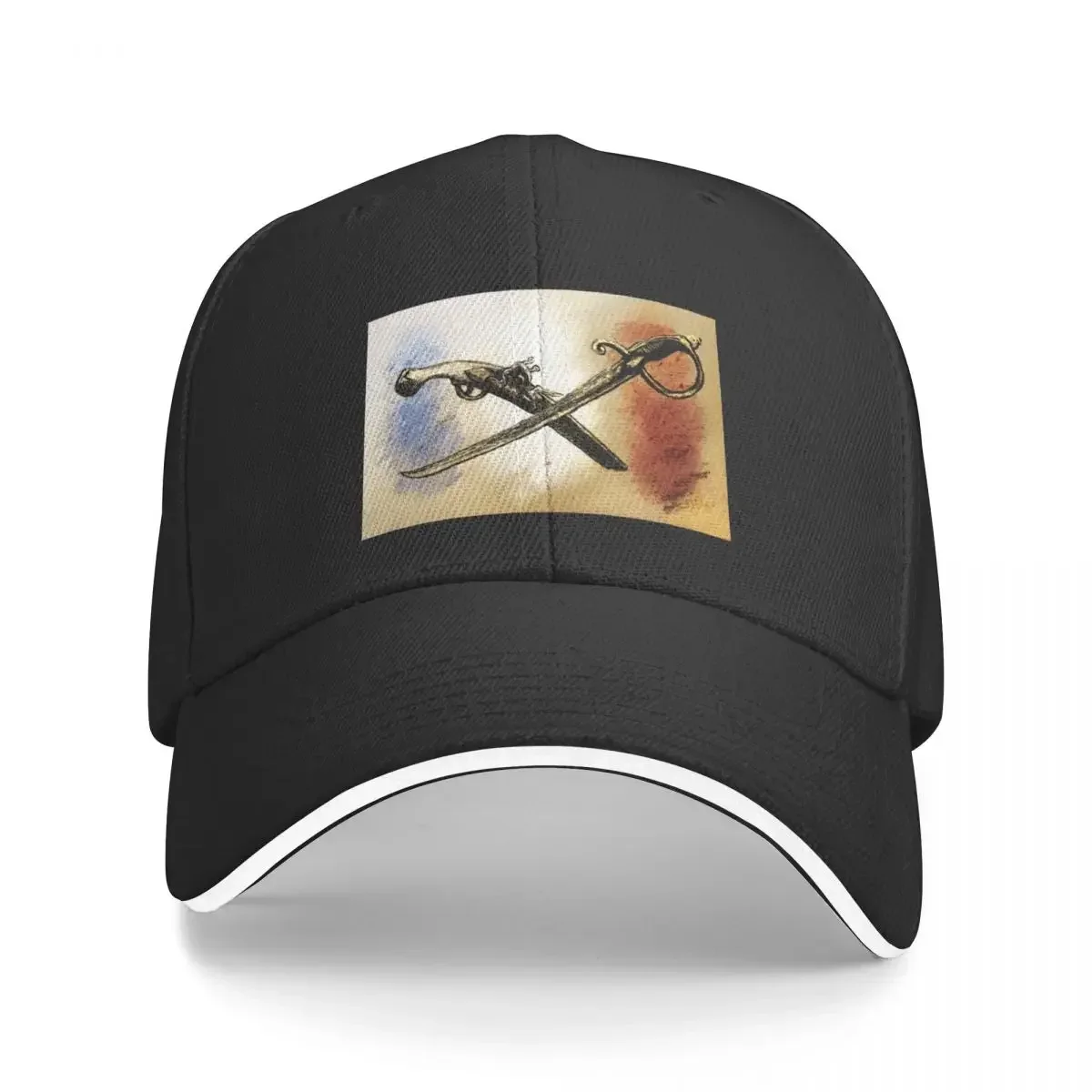 France Trip 2023 Print of French Calvary Flintlock and Saber Historically Accurate Weaponry Baseball Cap