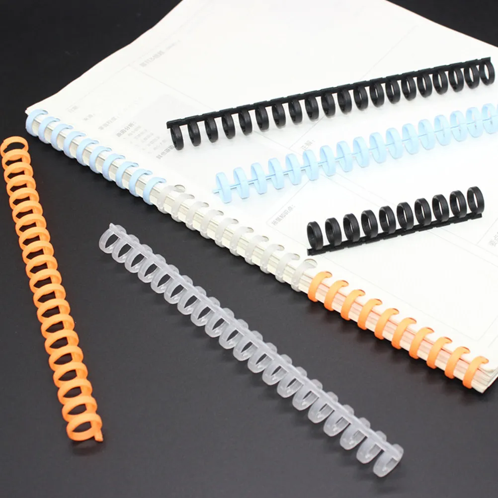 

Набор из 5 штук: 12-миллиметровые черные 30-отверстные петли-застежки для переплета книг, сверхпрочные, для блокнотов на кольцах, DIY-органайзеров, ремонтный комплект для переплетных машин