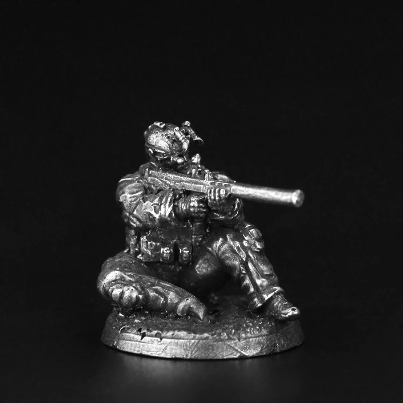 Moderne spezielle Art Soldat Actionfiguren Metall Kupfernickel Ornament Zubehör Spielzeug mikroskopische Schnitzereien Handwerk Geburtstagsgeschenk