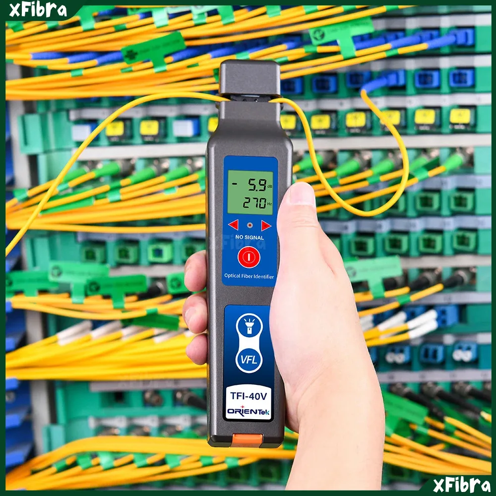 Orientek TFI-40 معرف الألياف البصرية الحية كاشف حركة المرور جهاز اختبار الألياف البصرية معرف الألياف