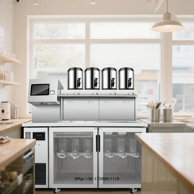 Inventory 1.5m bubble tea machine Automatic beverage system Coffee tea machine Restaurant fresh milk