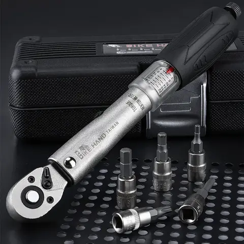 BIKEHAND Professional Taiwan YC-617-2S 자전거 자전거 토크 렌치 알렌 키 도구 소켓 스패너 세트 키트 사이클링 수리 도구 키트