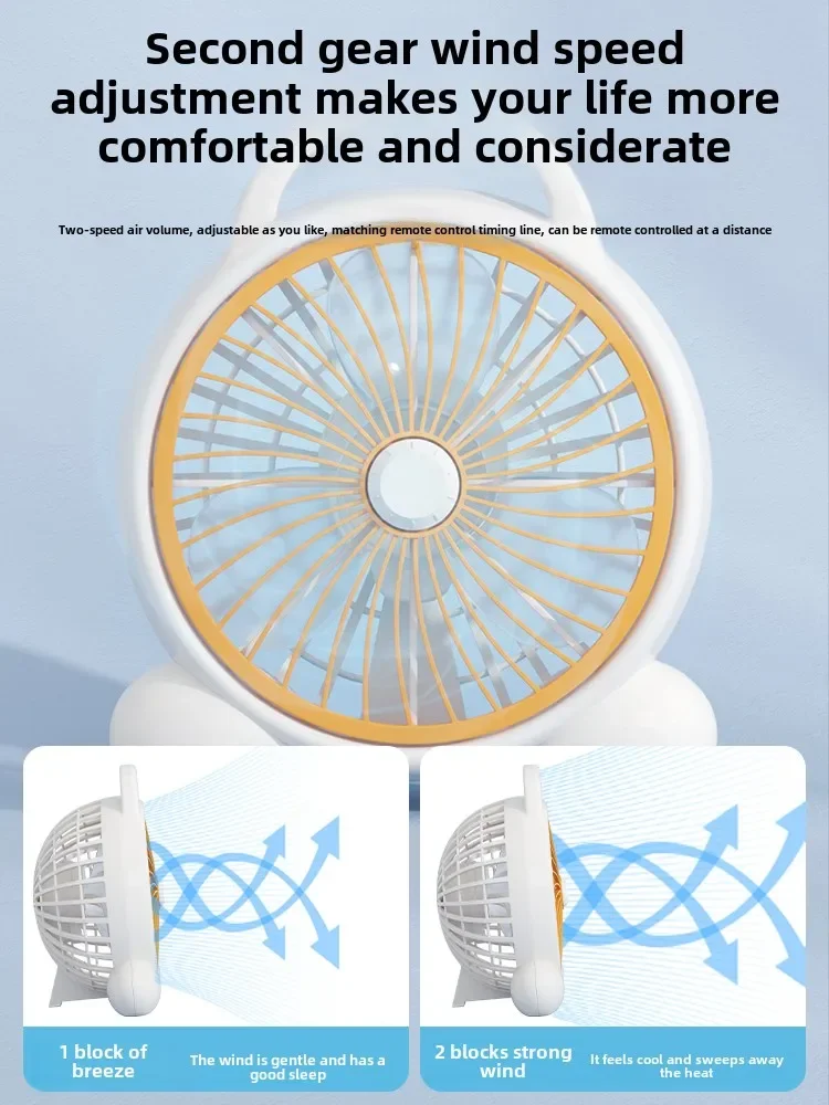 Electric fan Household desktop page fan Light sound Office desk Hongyun Bed Small fan Student dormitory