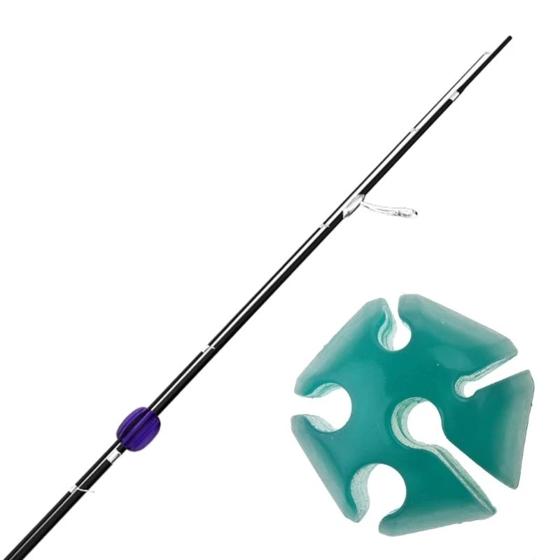 Q39E Reusable Fishing Rod Fixed Ball Silicone Fishing Rod Holder Fishing Accessories