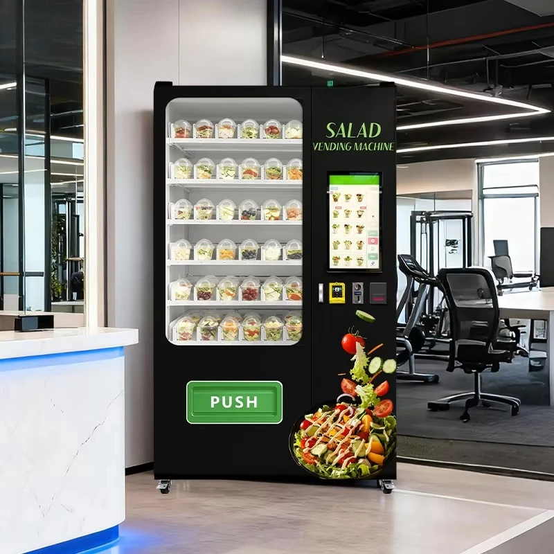 Customized New Trend Custom Private Label Machine for Luxury Mall Salad Vending Machine for Sale