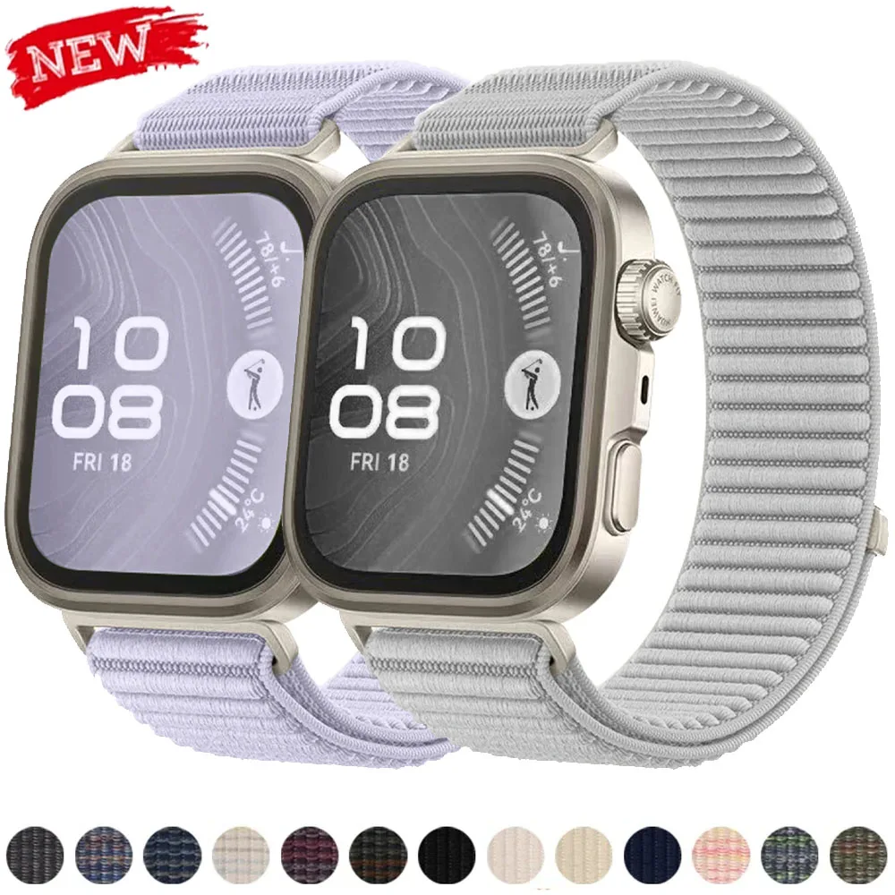 Originales offizielles Nylon-gewebtes Armband für Huawei Watch Fit 4 Pro/4 3, atmungsaktives Armband Correa für Huawei Watch Fit 4/3