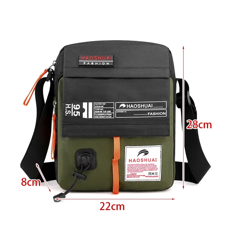 2024 New Shoulder Messenger Bag Casual Men's Bag Portable Briefcase Nylon Waterproof Outdoor Bag Man Bags Handbags Bag Travel