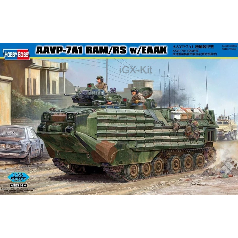 Hobbyboss 82416 1/35 Scale AAVP7A1 AAVP-7A1 RAM/RS w/EAAK Personnel Carrier Vehicle Hobby Craft Toy Plastic Model Building Kit