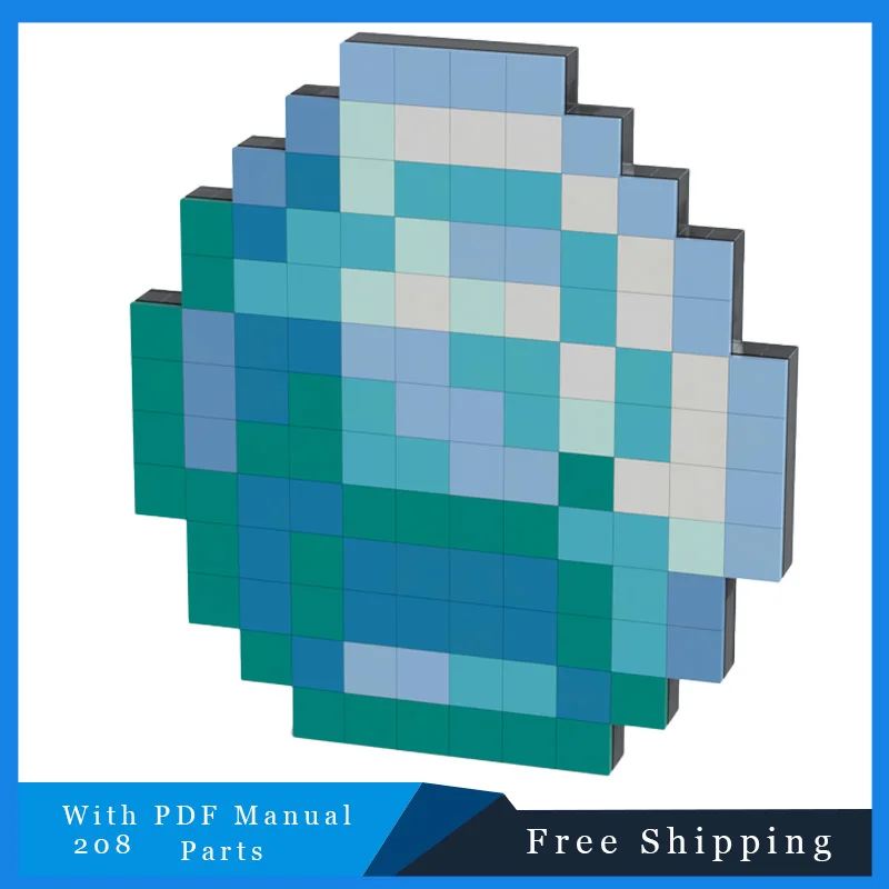 

208 Parts Famous Games Props Diamond MOC Model Building Blocks Bricks DIY Creative Assembly Educational Toys Set Birthday Gifts