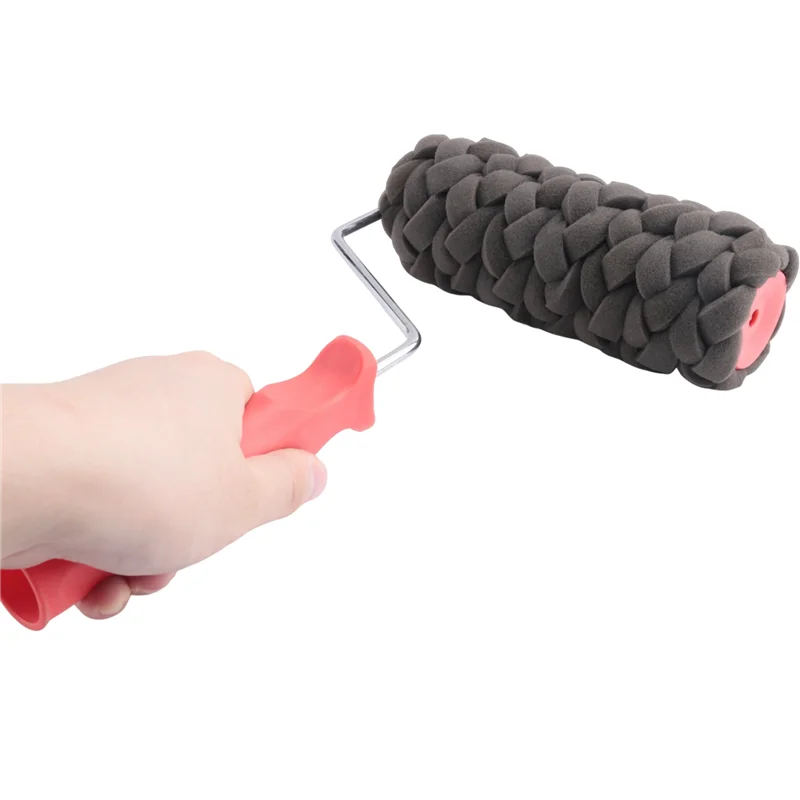 AA80-نمط رولة دهانات أداة حماية البيئة ختم اللوحة أدوات اسطوانة الزخرفية تقليد الحجر للجدار