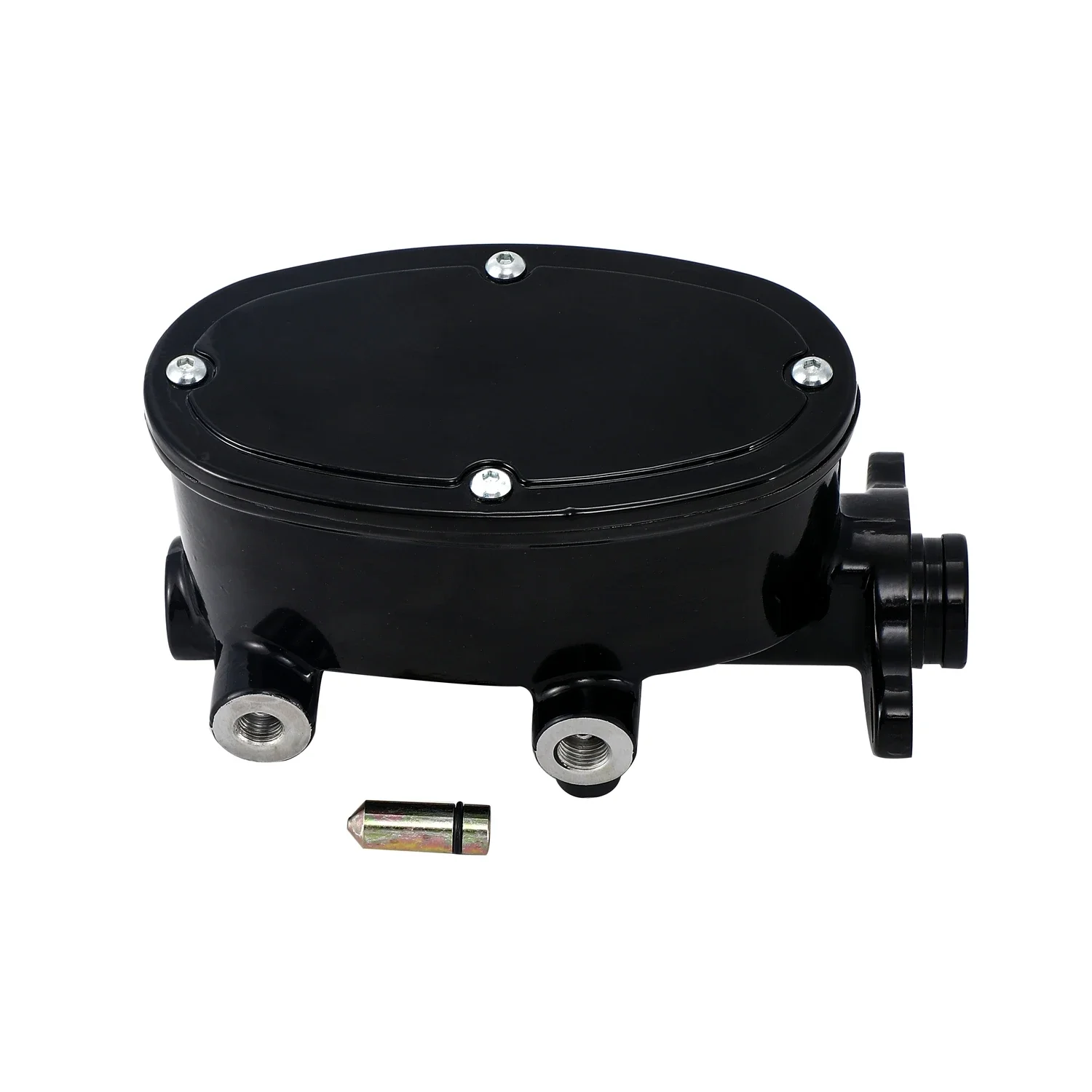 

Black Aluminum Oval Tandem Dual Master Cylinder 1 " Bore Street Rod Hot Rod
