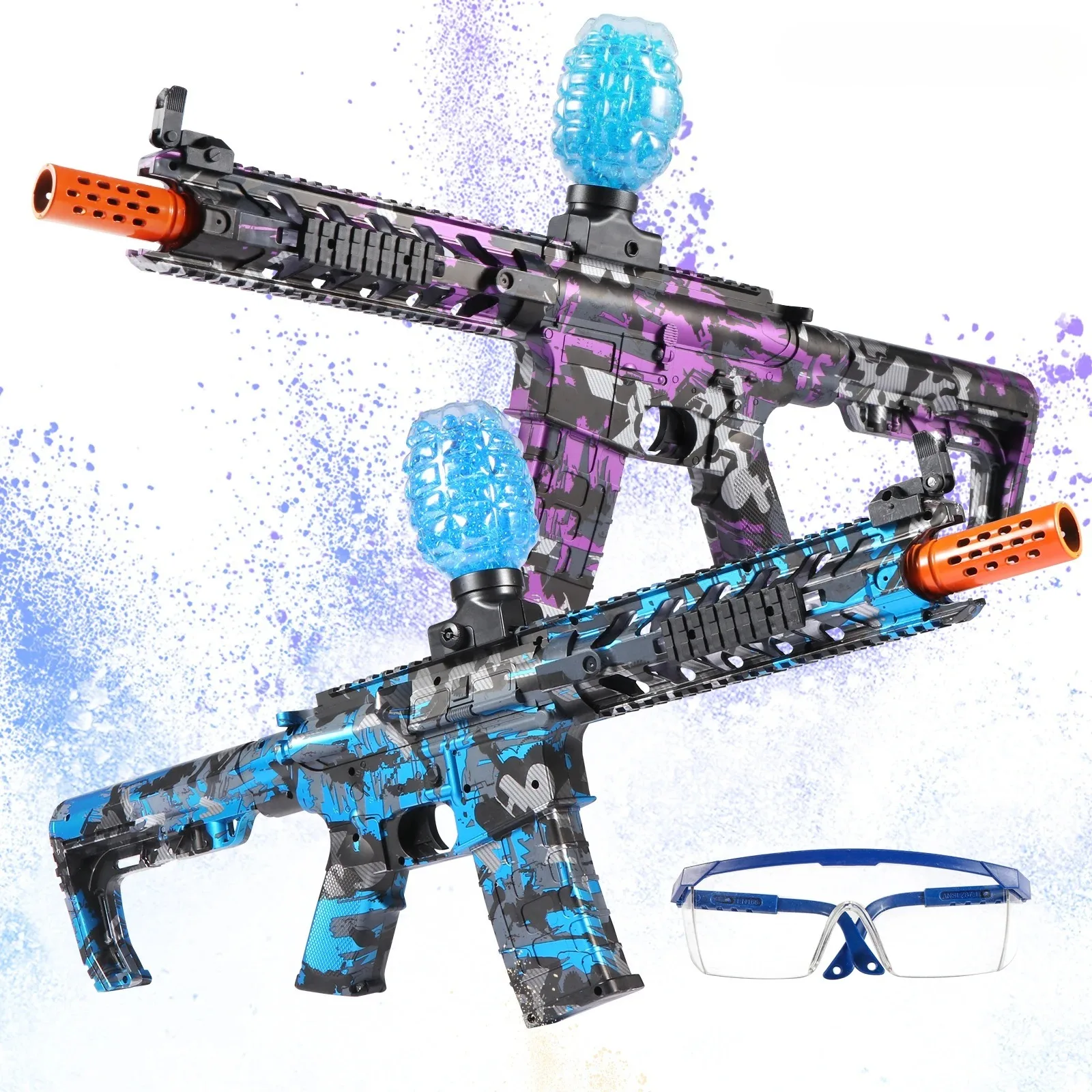 M416 brinquedos elétricos recarregáveis arma totalmente automática ao ar livre jogo de bola de água para batalhas de equipe (sem balas incluídas)