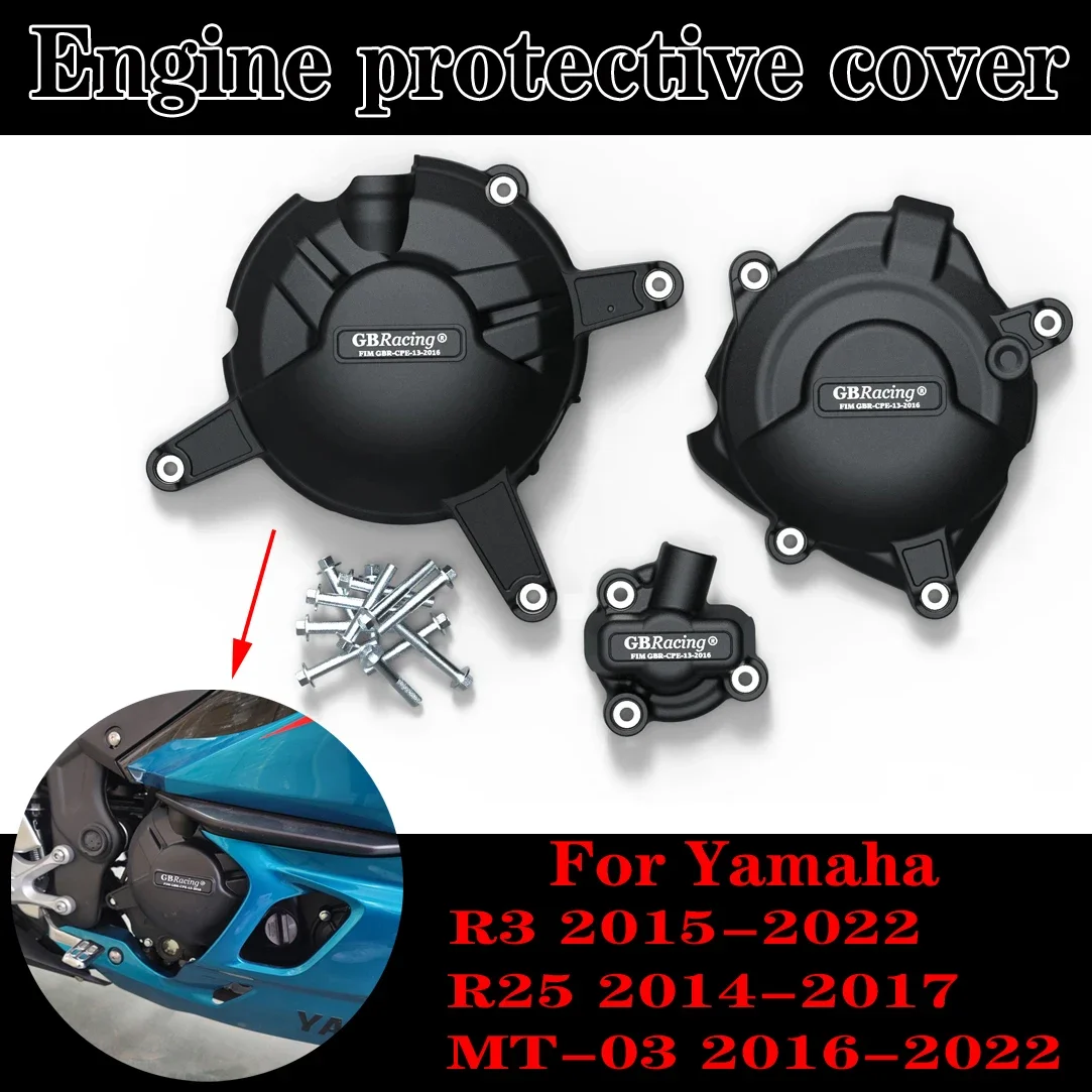 R3 2015-2022 MT-03 2016-2022 R25 2014-2017 R125 2014 Motorcycles Engine cover Protection case For GB Racing