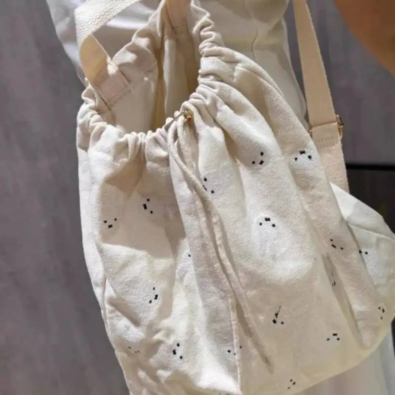 2025 Sweet Kawaii Rabbit Backpacks All Match Y2k Aesthetic Drawstring Women Bags Girls Cute Fashion Students Casual Schoolbags