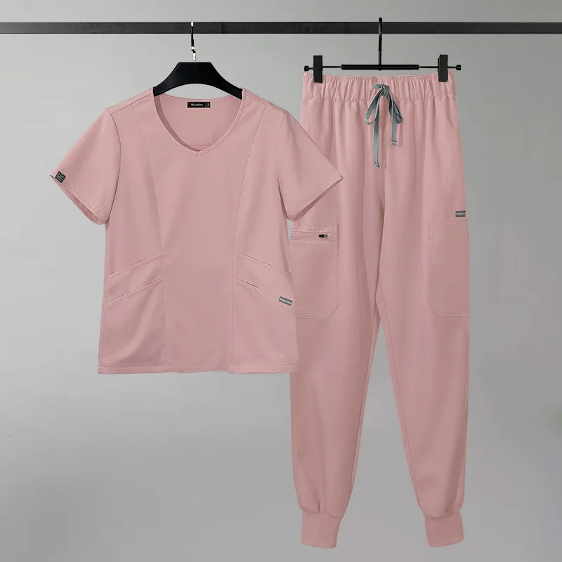 Scrub da donna top Pant accessori per infermieri Medical Unisex Dental Clinic salone di bellezza Spa Lab uniformi da lavoro tuta da jogging