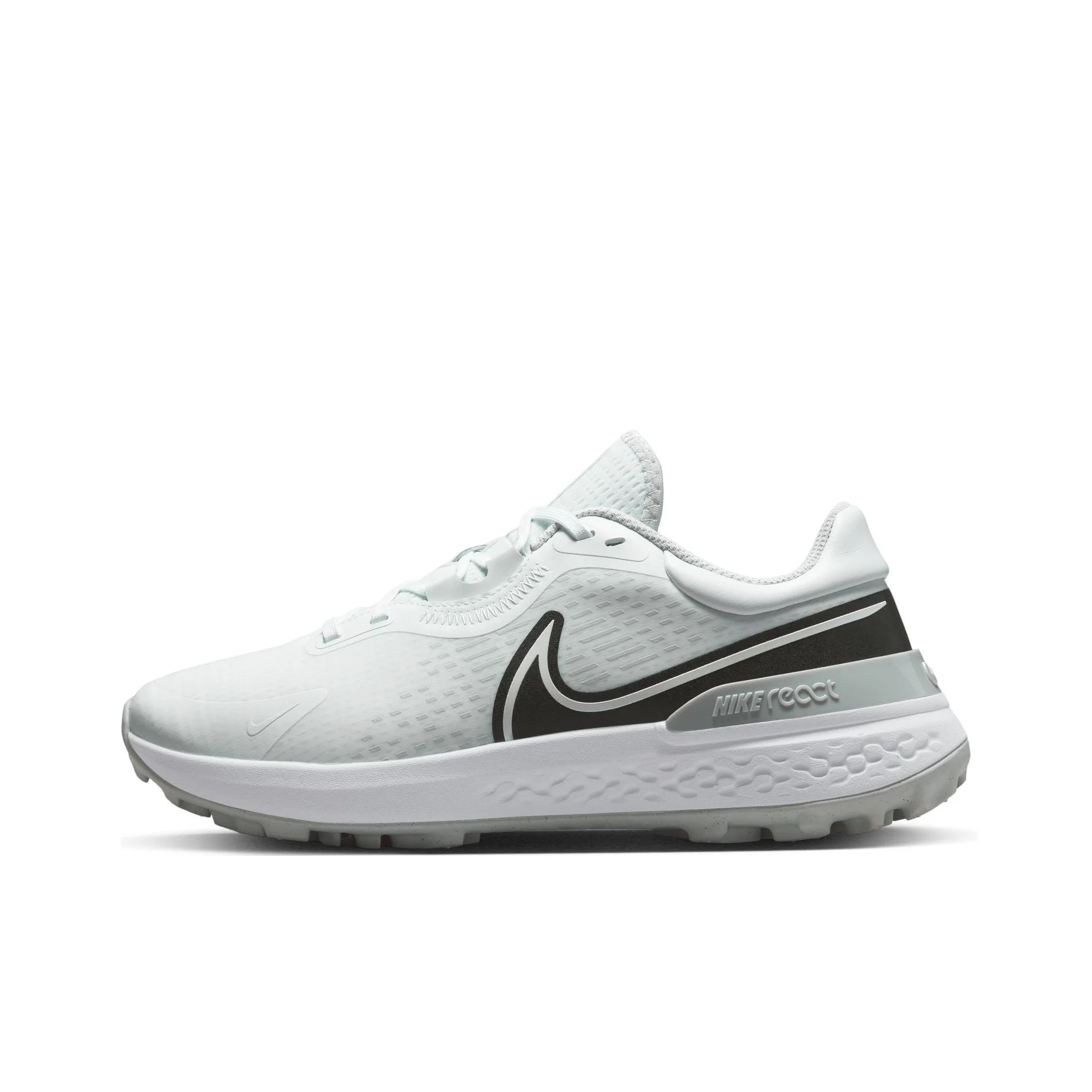 Zapatillas de golf Nike React Infinity Pro 2 para hombre, parte superior baja, blanco/negro DM8449-101