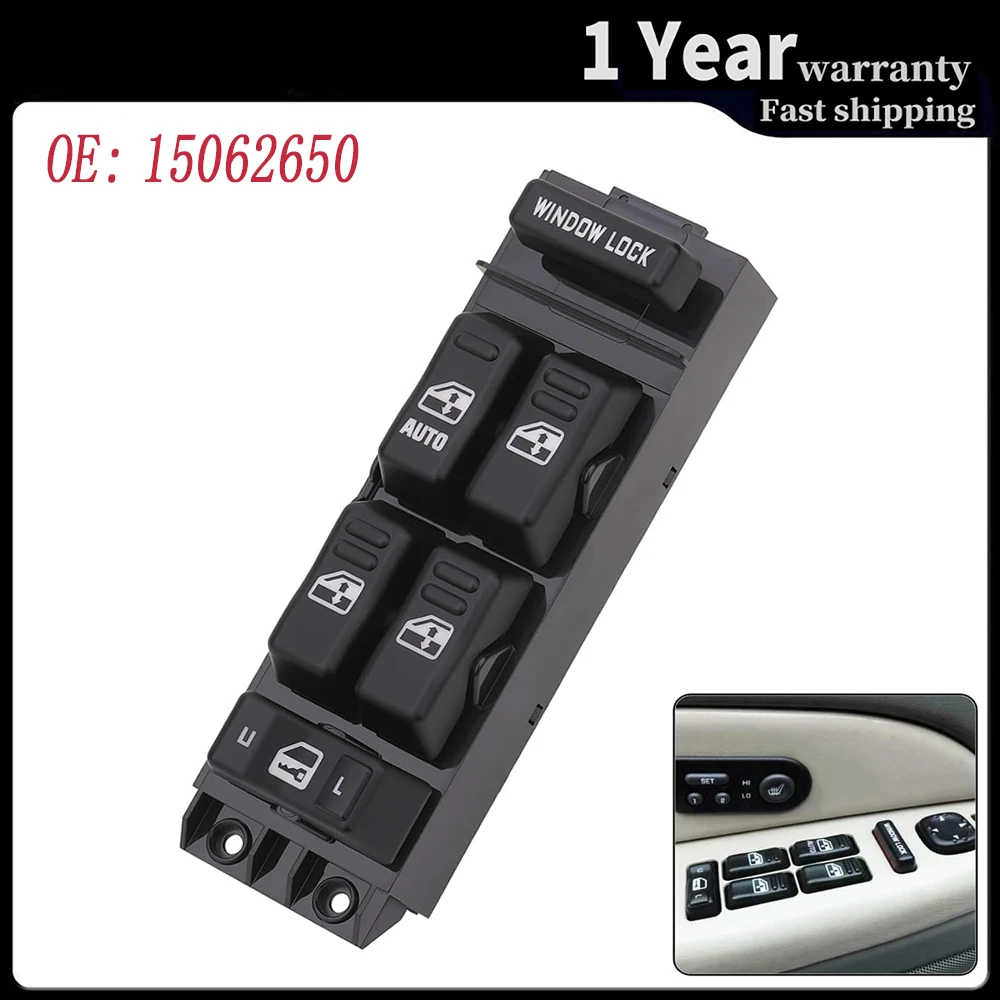 12+8 Pins Power Window Switch Control Button 15720127 15062650 for Chevrolet Avalanche Silverado Suburban Tahoe 2000 2001 2002