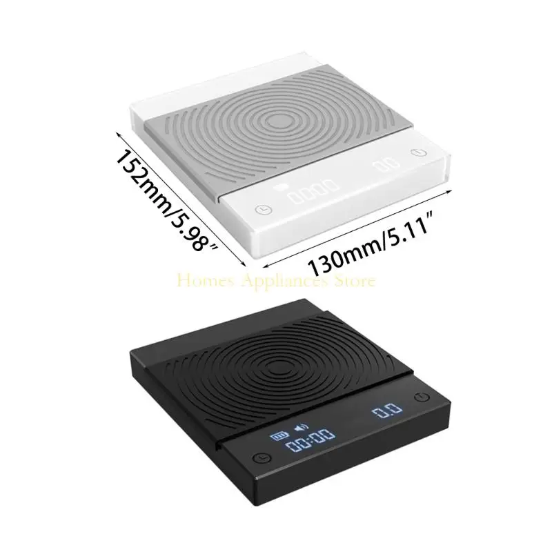 D0AB Black Mirror Basic+ su del caffè 0,1 g/2 kg digitale elettronica