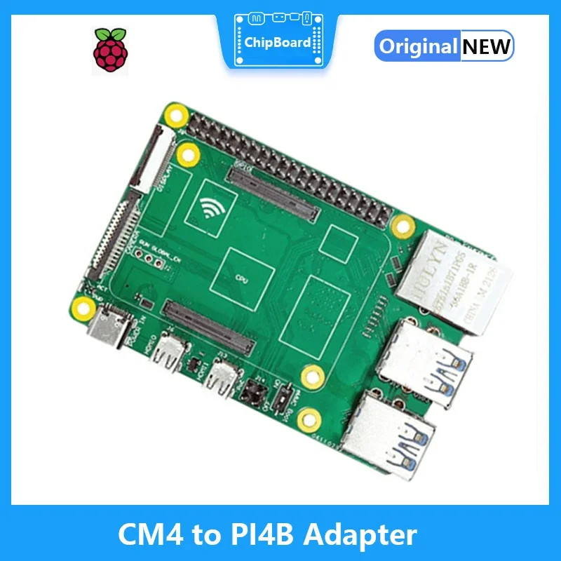 Adaptador Raspberry Pi CM4 a PI4B, arranque eMMC, 4 ranuras USB 3,0 TF, Gigabit Ethernet DIS CSI, WiFI, placa compatible con Bluetooth