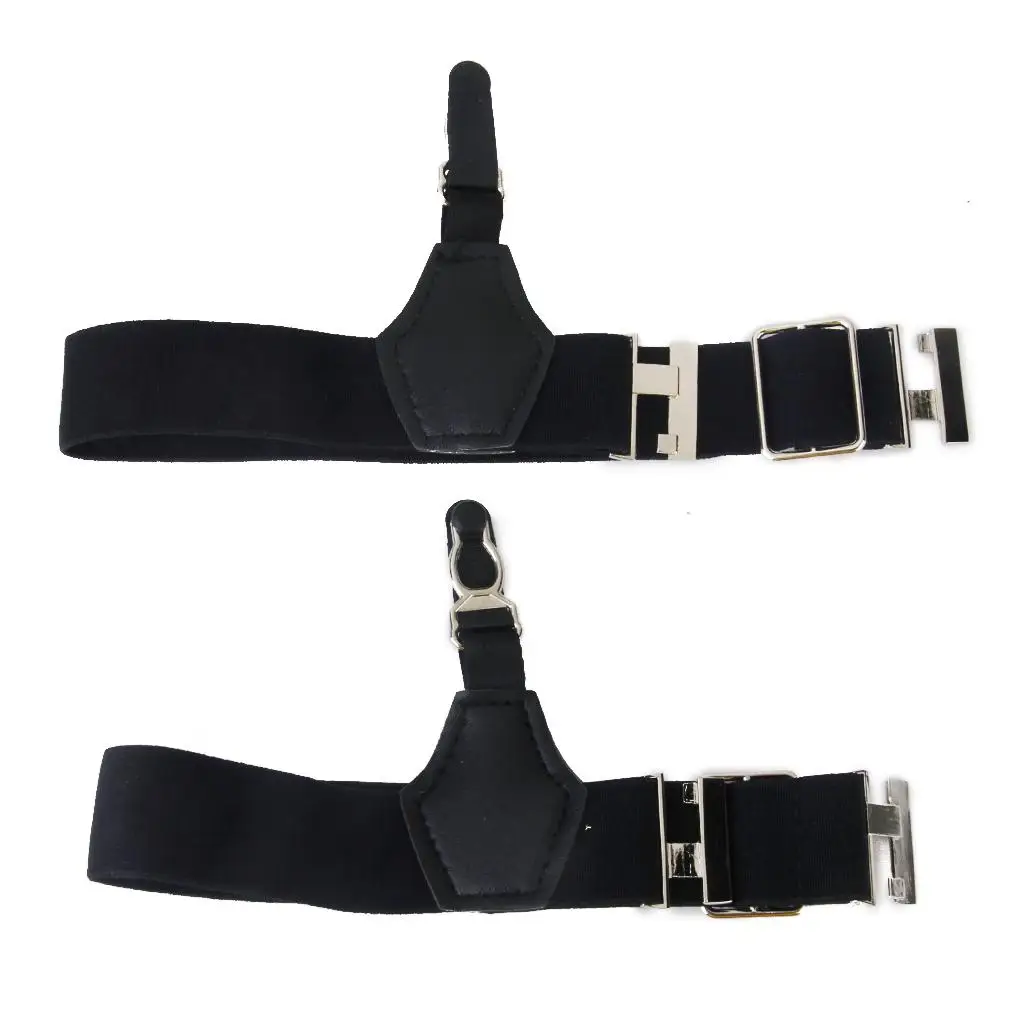 1 Pair Mens Sock Suspenders Garter Hold Up Braces Elastic Clip Grip Adjustable