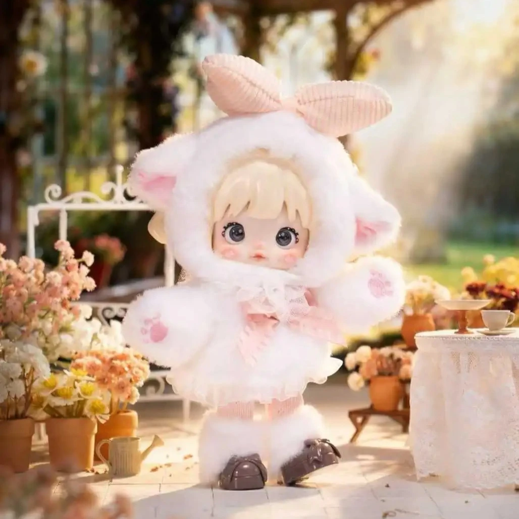 

Серия Nommi Forest Kingdom: Сюрприз-бокс с виниловой плюшевой куклой-кроликом Nommi, подвеска-сюрприз, фигурка с подвижными суставами, таинственная коробка