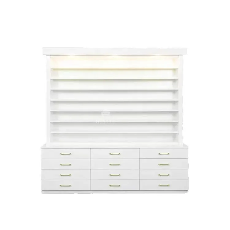 #LED Light Cosmetic Display Cabinet for Salon Showroom Nail Polish Nail Art Shop Beauty & Skin Care Accessories Shop
