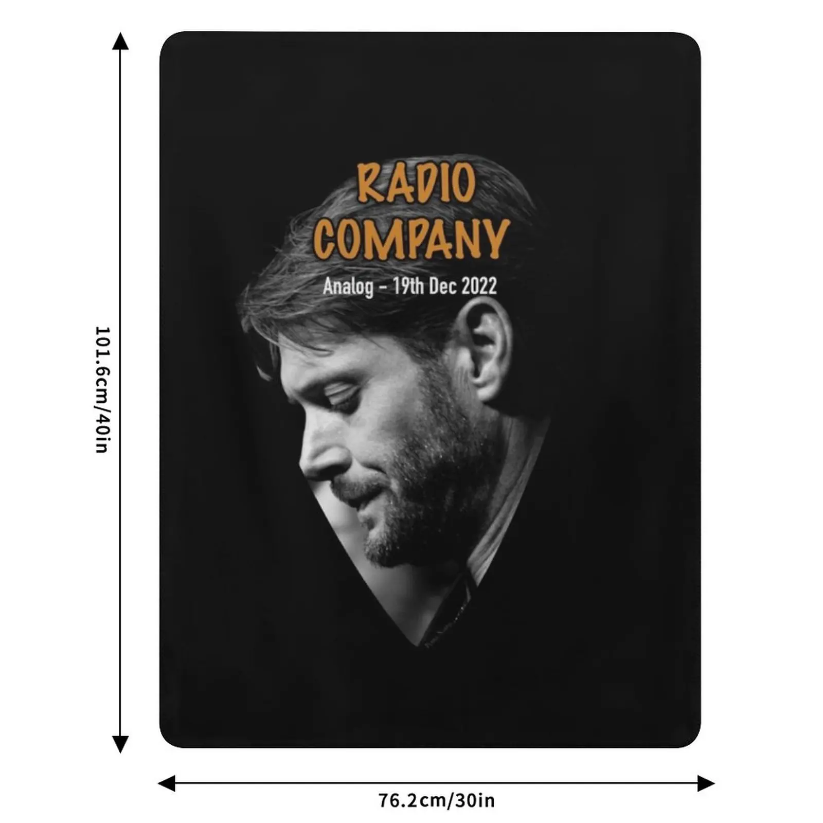 Jensen Radio Company Guitar Pick Throw Blanket Elegant Warm Throw Blanket for Hotel Home