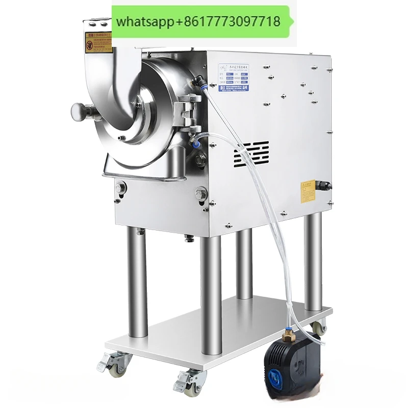 Water-cooled and flowing water type Chinese herbal medicine pulverizer Sanqi commercial pulverizer ultrafine pulverizer grinder