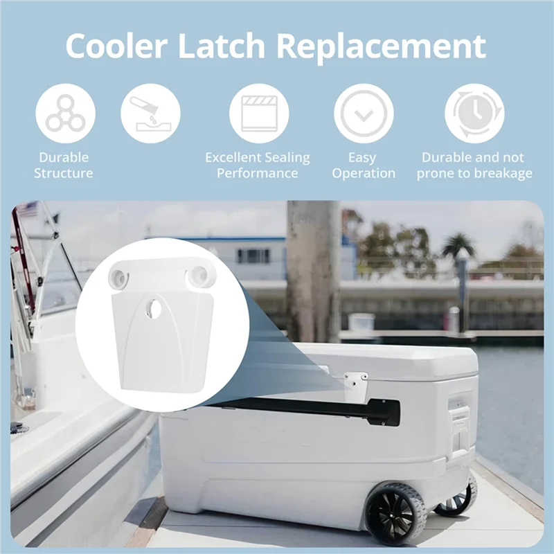 

ABMH-4X стойки защелки и винты для охладителя, для охладителей Igloo 50-165 Qt, высокопрочные запасные части защелки охладителя