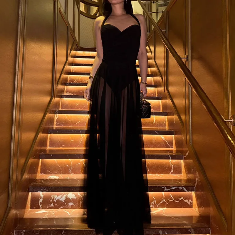 2022 lente en zomer nieuwe dameskleding met slanke hals en split Z505