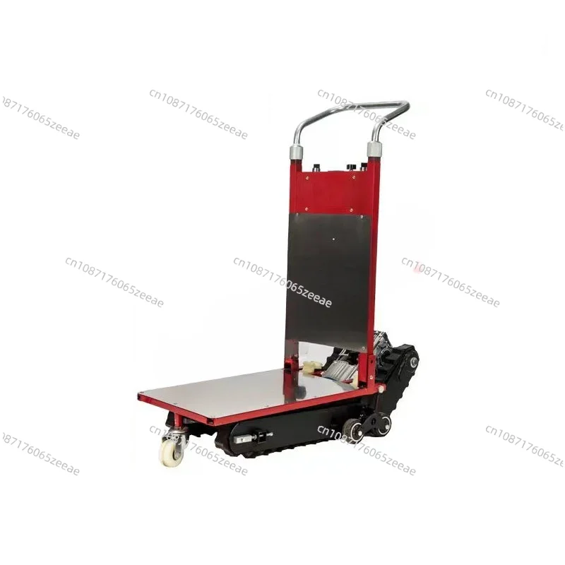 400KG Silent Electric Stair Climbing Vehicle Cargo Handling Cart Crawler-type Up and Down Stair Climber Folding Angle Adjustable