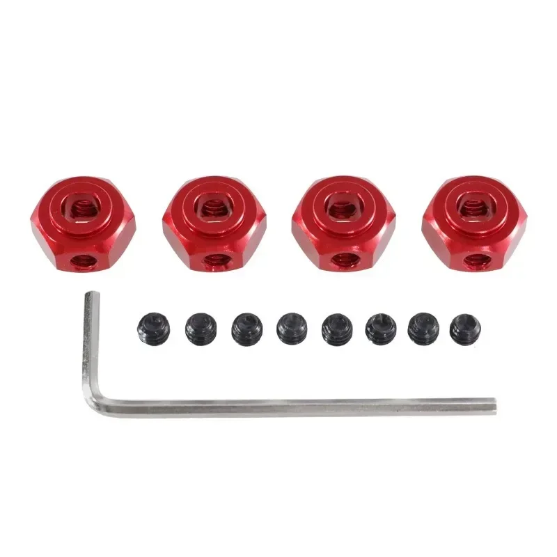 Connettore esagonale in metallo da 12 mm per MJX HYPER GO 1/10 10208 1/12 H12Y H12Y + RC auto parti di aggiornamento in metallo accessori