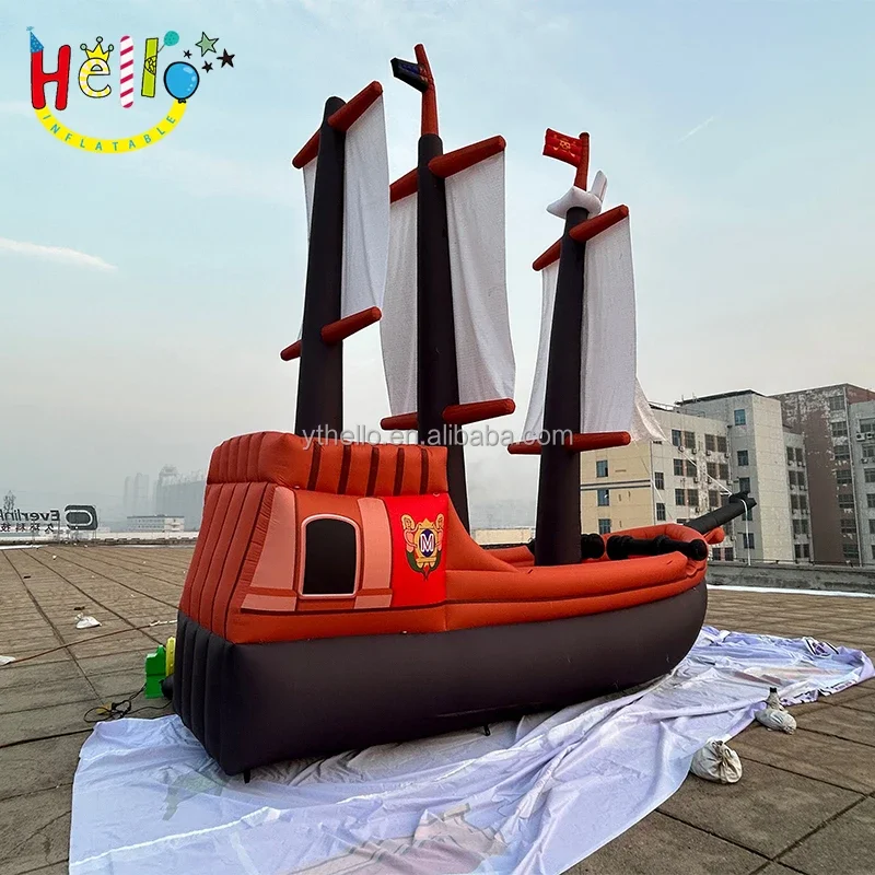 

2022 popular Inflatable Pirate Ship Model Inflatable pirate sailboat for Decoration