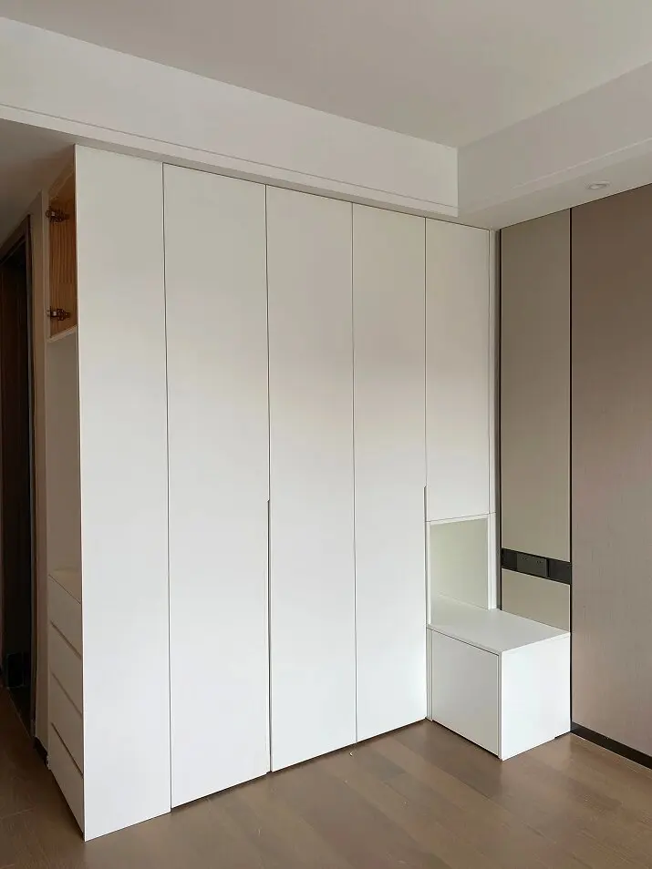 خزانة خشبية مخصصة على الطراز الصيني الحديث لغرفة النوم المنزلية #5