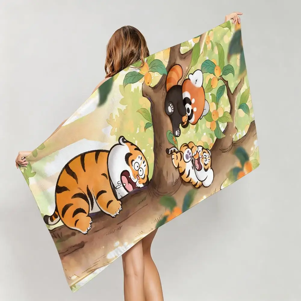 Cute I-I'm Not Fat TigerS Towel Five-Star Hotel Quality Eco-Friendly Ultra Soft Thick Towels & Beach Towels