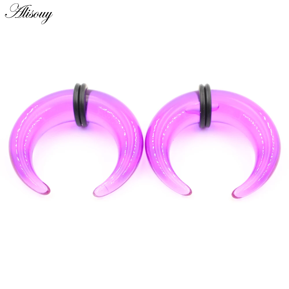 Kit 8 Paires Expandeurs Oreilles Acrylique Noir Et Blanc 6-20mm - Tapers Et Plugs