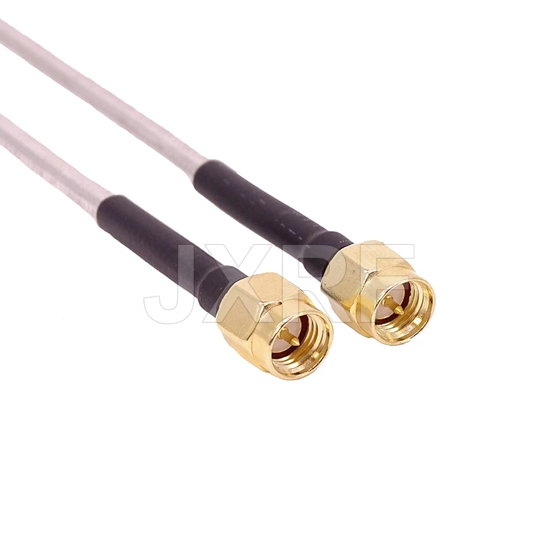 JX 10PCS SMA Male to SMA Male RG402 Coaxial Cable Connector Semi-rigid RG-402 Coax Pigtail 15CM fast shipping