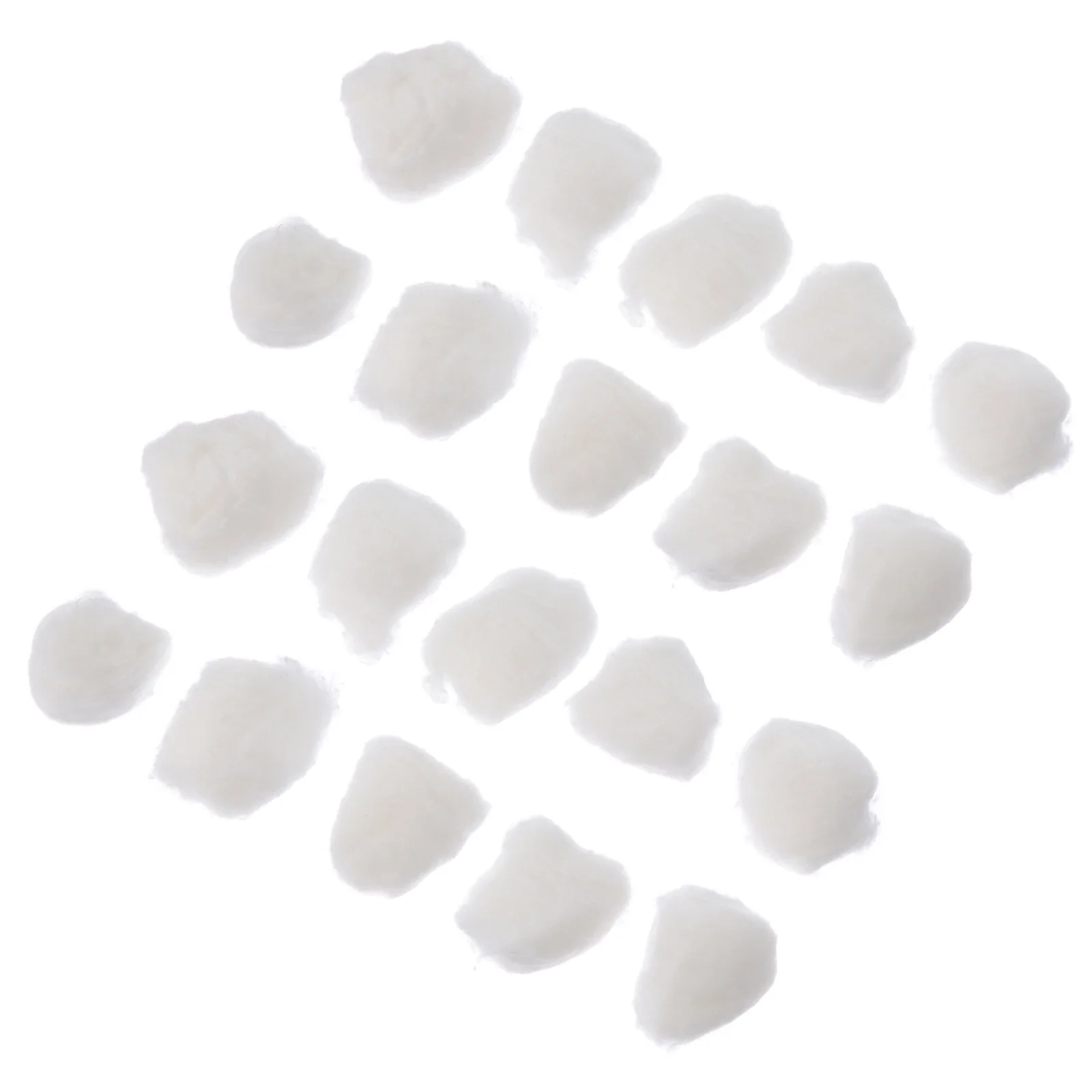 12 Beutel saugfähige Wattebauschälle für den Haushalt, runde Pads, 2 x 2 cm, gewöhnlich, organisch, sterilisiert