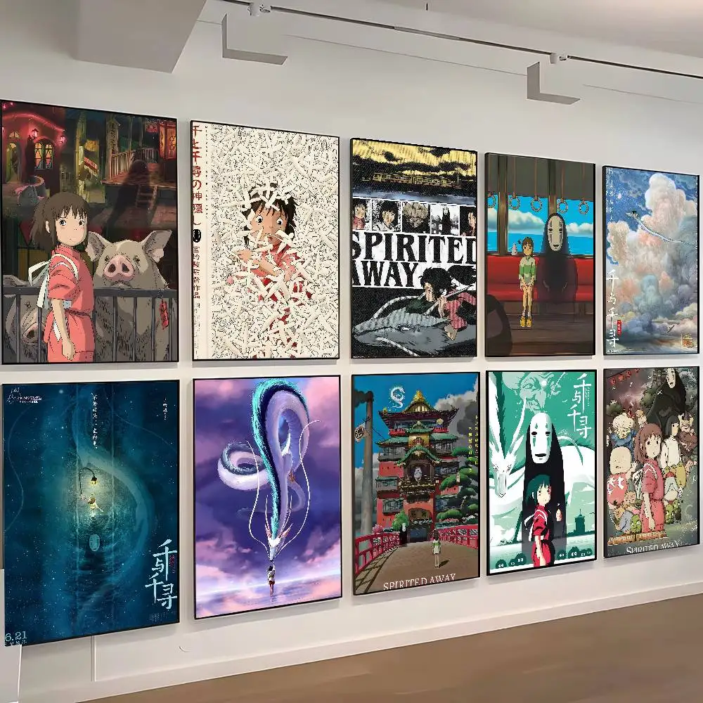 Gift Frameless Poster Personalized Gift For Lovers Customizable Home Decor Anime Spirited Away