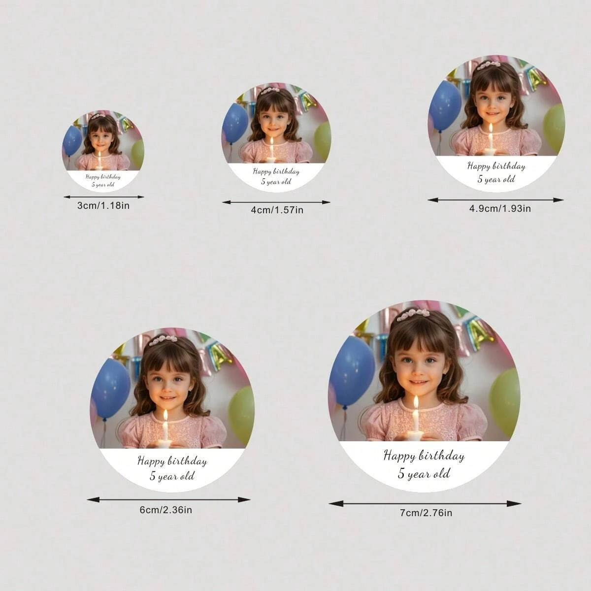 맞춤형 개인화 사진 스티커 라벨 결혼식 생일 기념일 발렌타인 어머니 아버지의 날 가정 사무실 선물